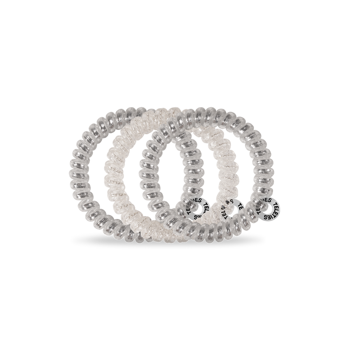 Spiral Hair Coils | Small | Silver Slay Hair Ties