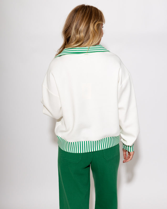Sporty Chic Half-Zip Top