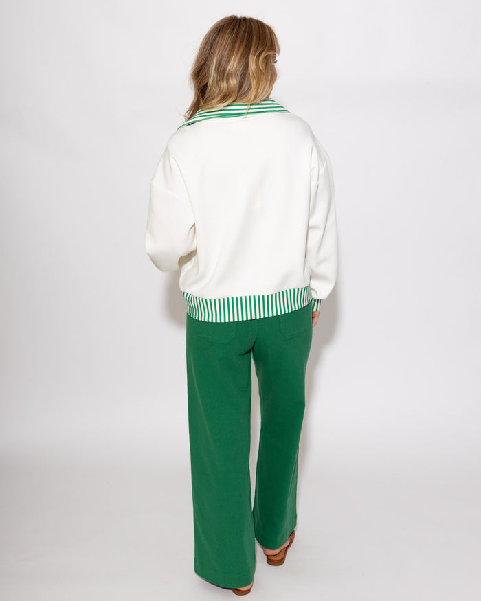 Sporty Chic Half-Zip Top