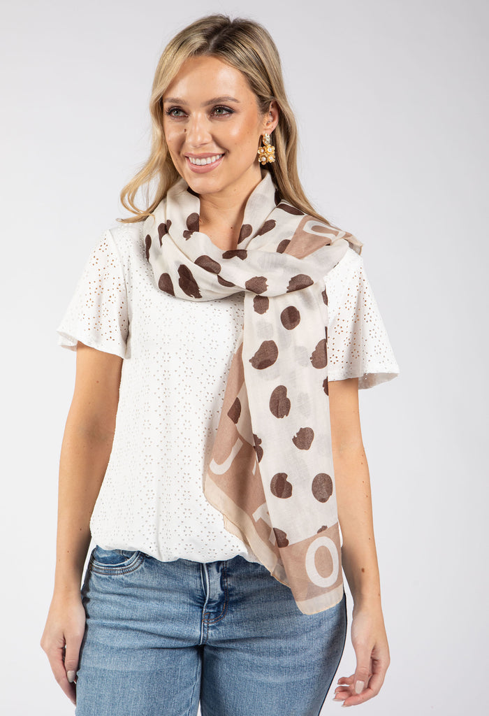 Spotted Print Scarf