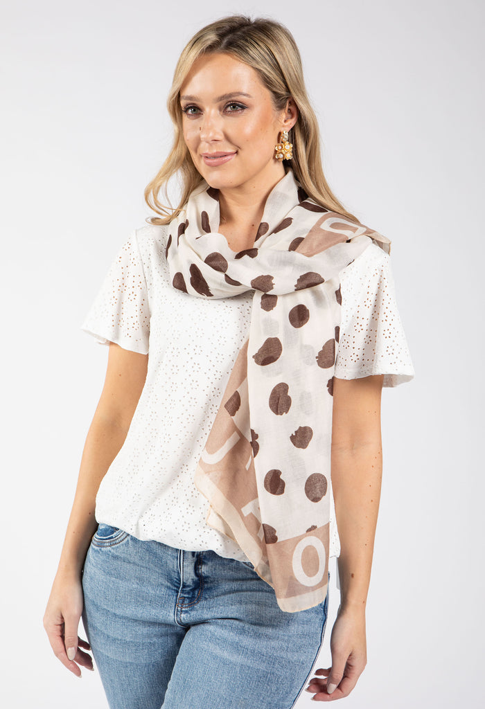 Spotted Print Scarf