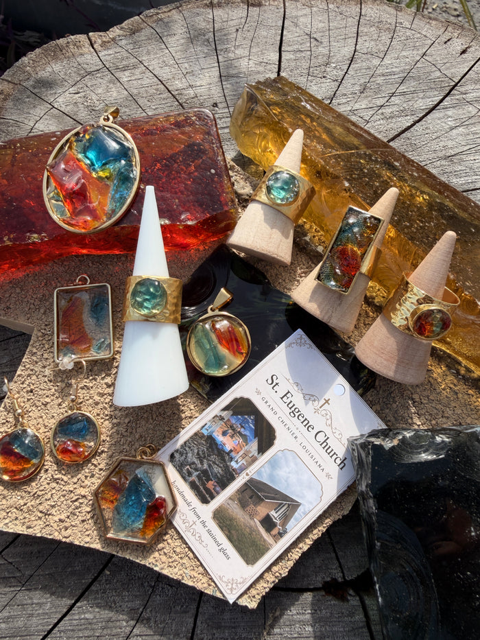 St. Eugene Church Stained Glass Cuff Links