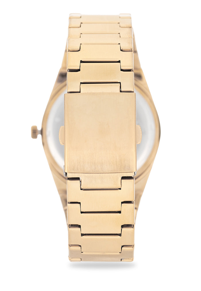 Valentino Stainless Steel Strap Analog Watch for Men 20122546-GOLD DIAL-Watch Portal Philippines