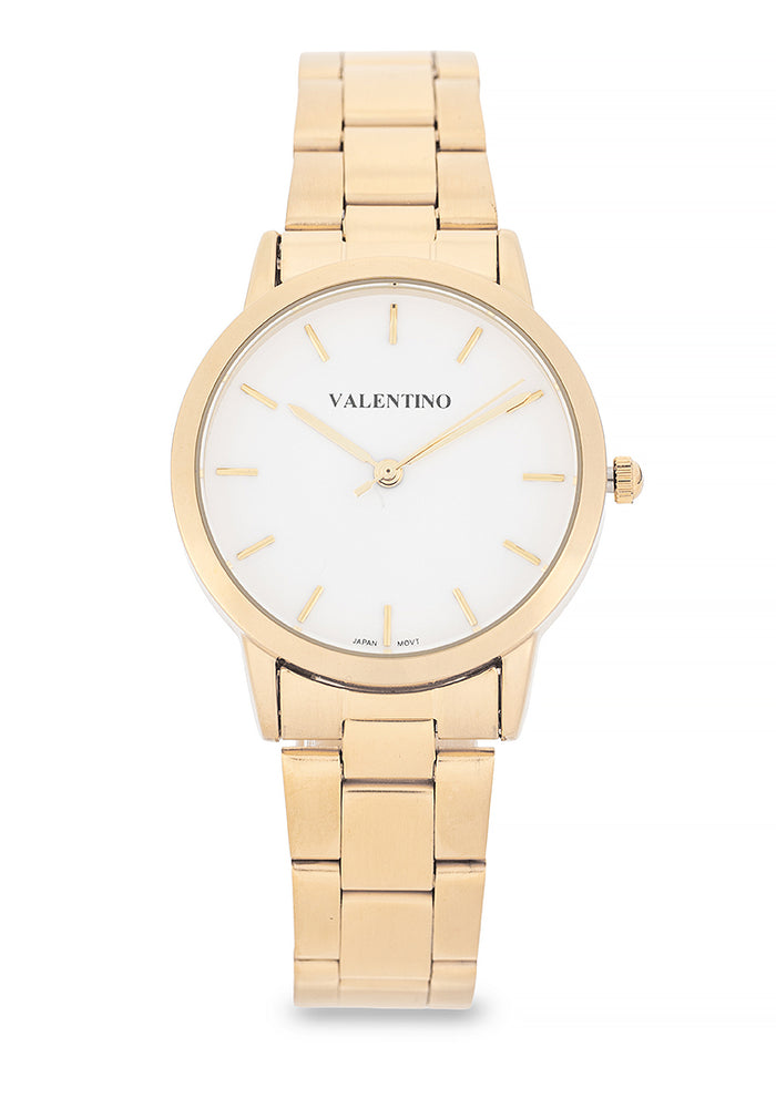 Valentino Stainless Steel Strap Analog Watch for Women 20122539-WHITE DIAL-Watch Portal Philippines