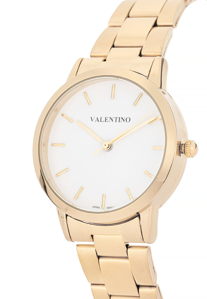 Valentino Stainless Steel Strap Analog Watch for Women 20122539-WHITE DIAL-Watch Portal Philippines