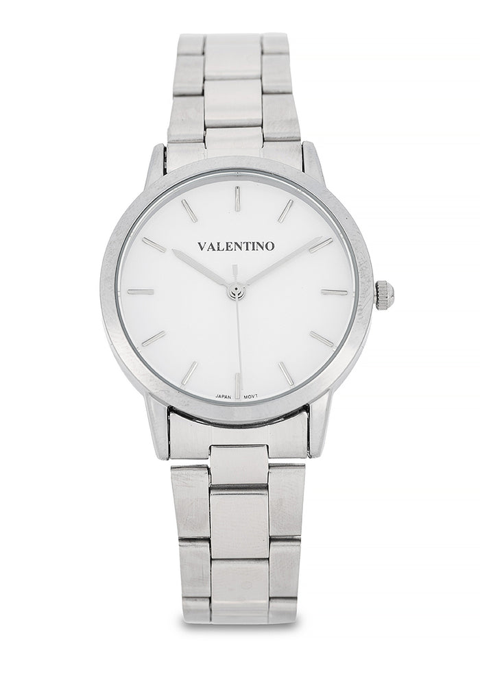 Valentino Stainless Steel Strap Analog Watch for Women 20122541-WHITE DIAL-Watch Portal Philippines