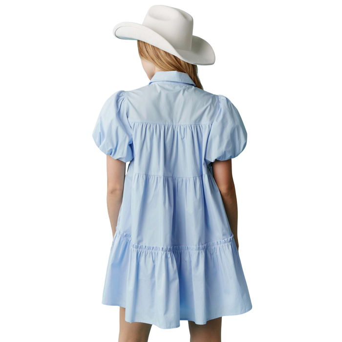 Star Spangled Bow Mini Dress in Blue