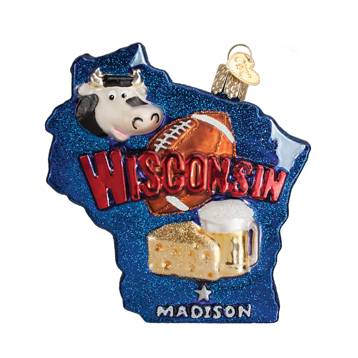 State Of Wisconsin Ornament