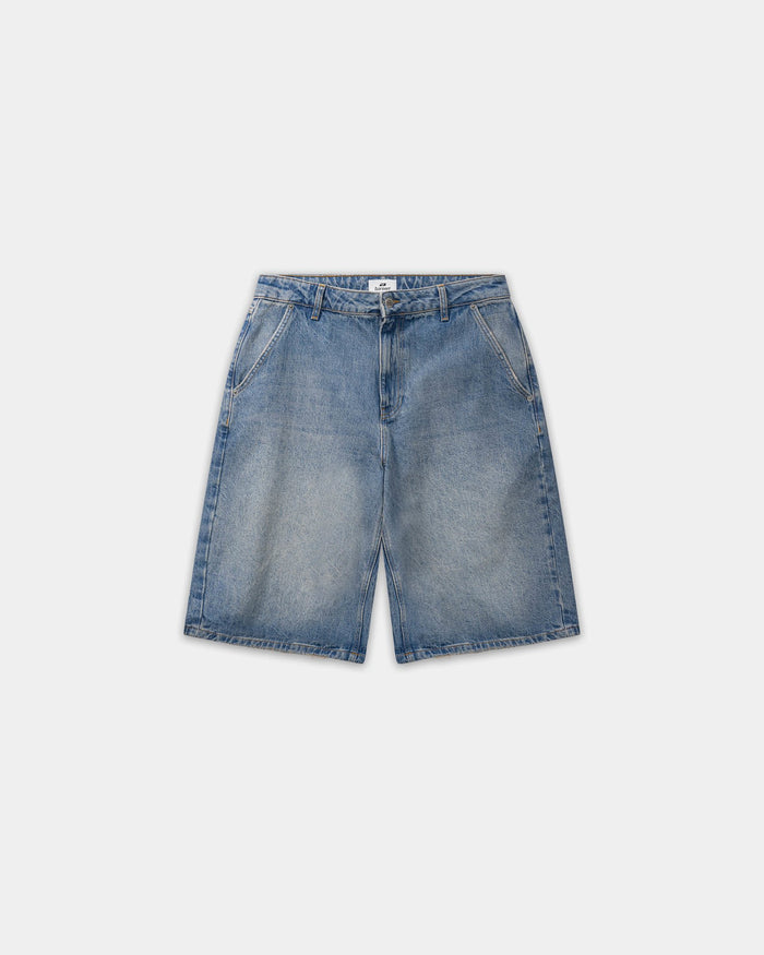 Straight Denim Shorts, Women - Faded Blue