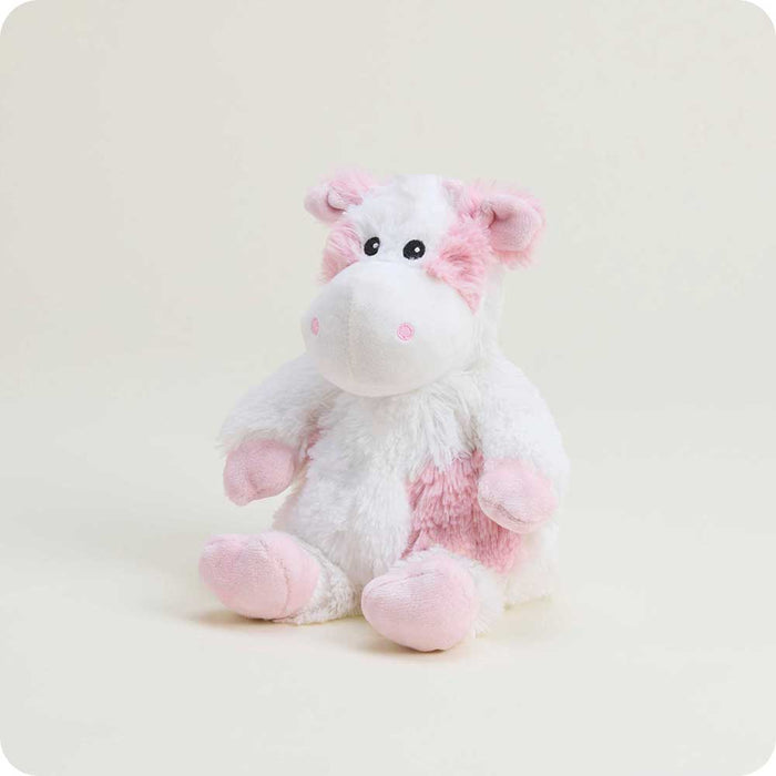 heatable pink cow stuffed animal junior size warmies
