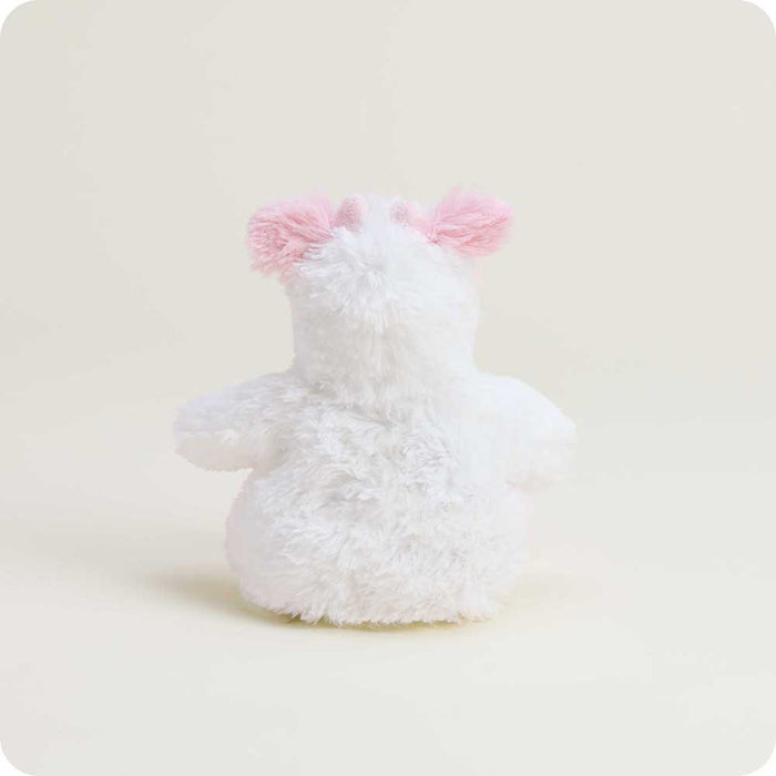microwavable pink cow stuffed animal junior size warmies plush