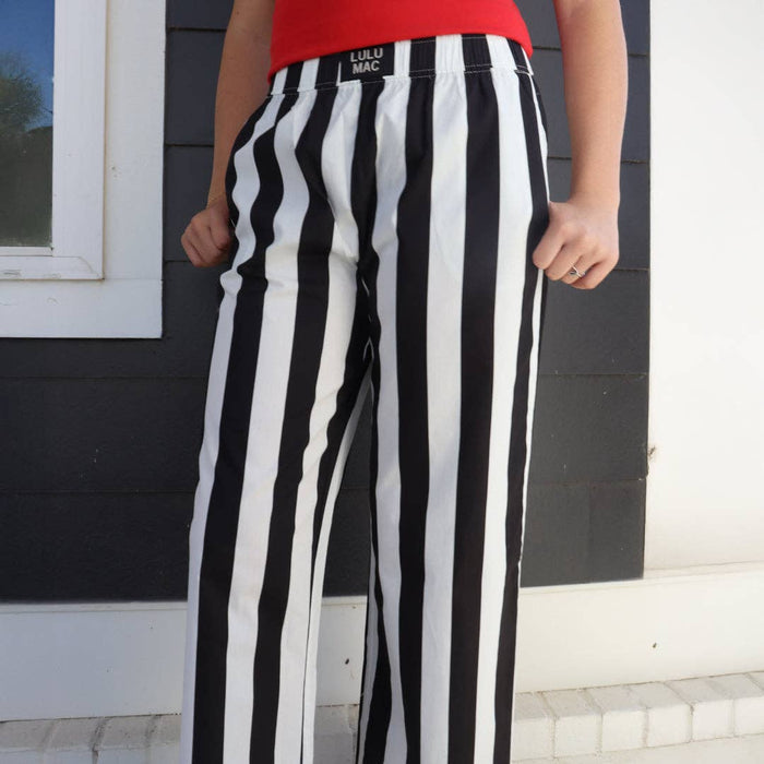 STRIPE PANT BLACK