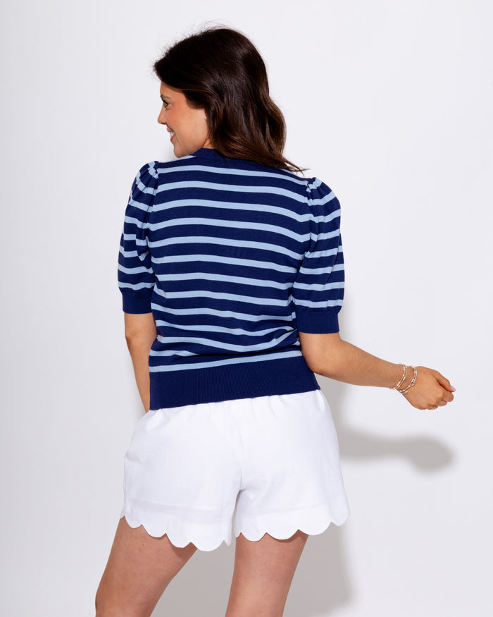 Striped Anchor Sweater Top