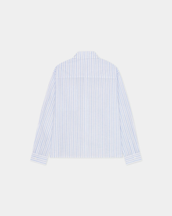 Striped Button-Up Shirt - Blue Stripe