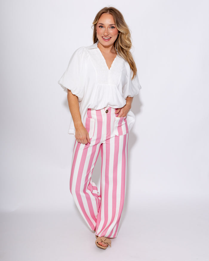 Striped Knit Pants