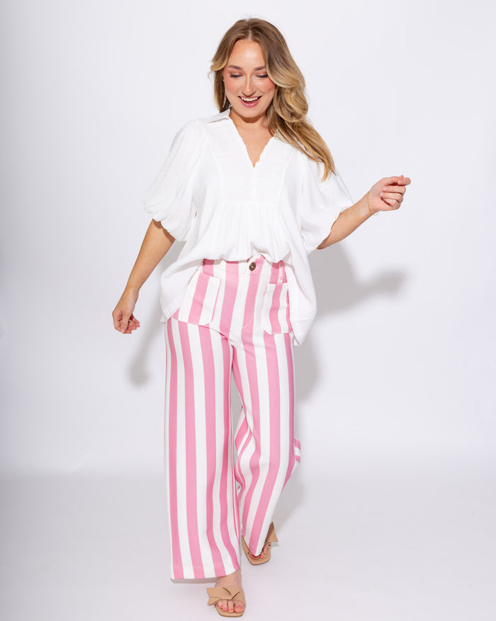 Striped Knit Pants