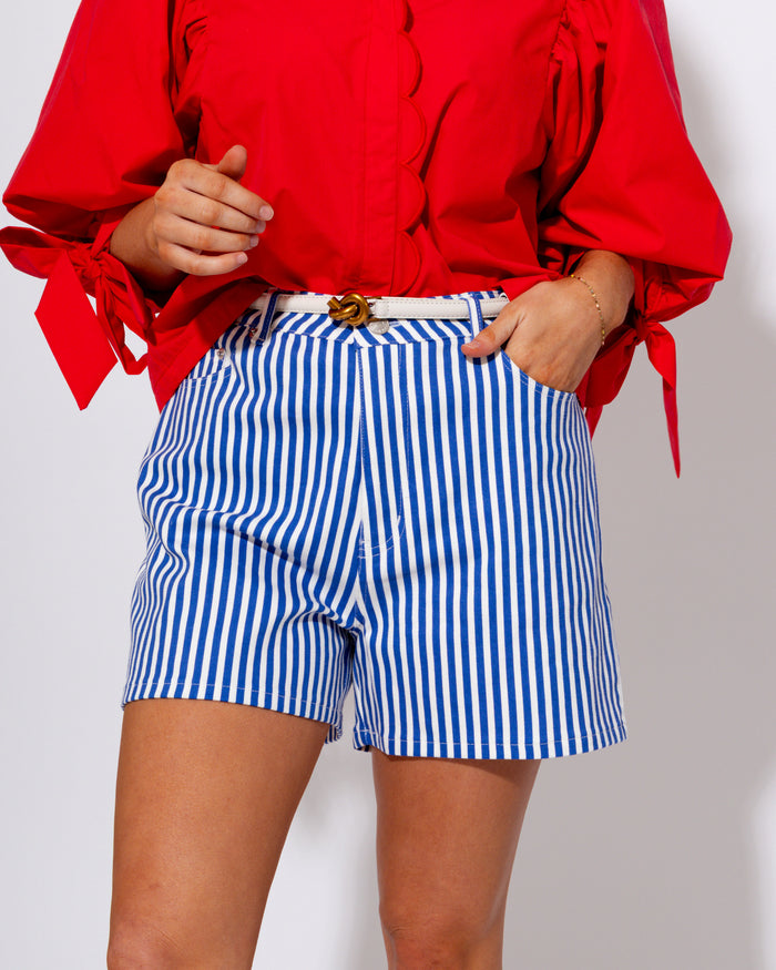 Striped Tailored Shorts