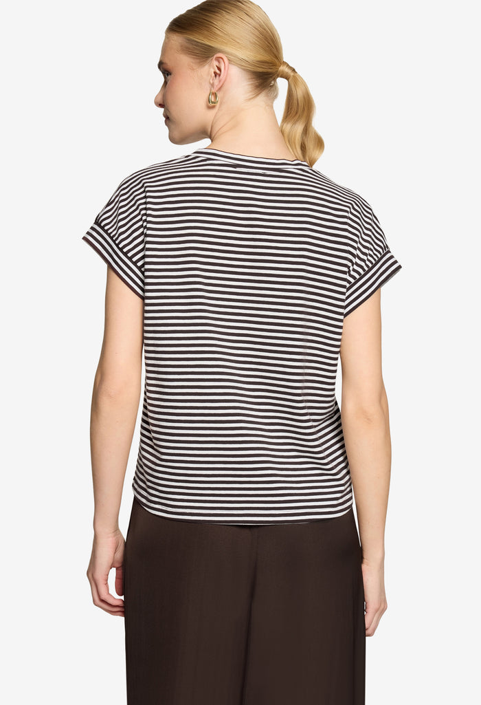 Striped V-Neck T-Shirt