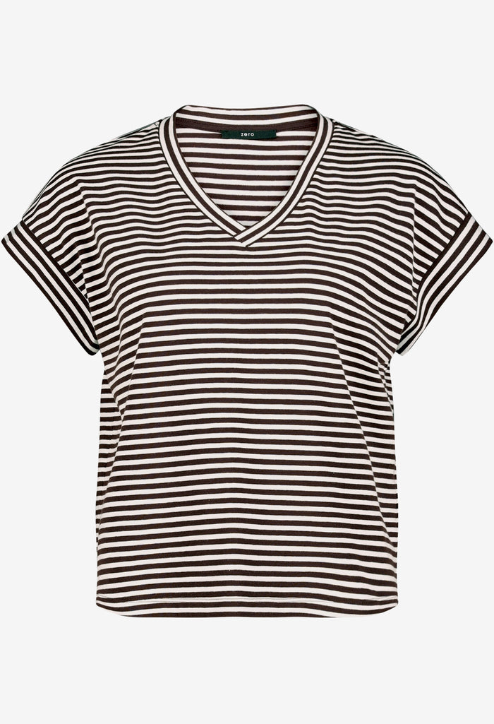 Striped V-Neck T-Shirt