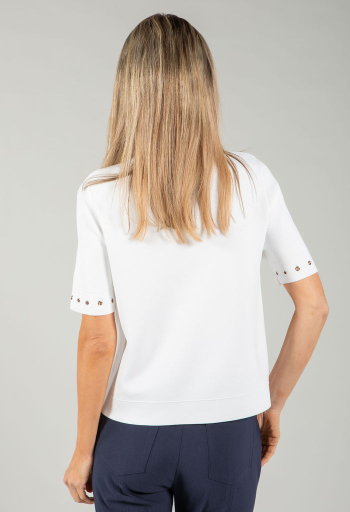 Stud Detail Fine Knit Cardigan