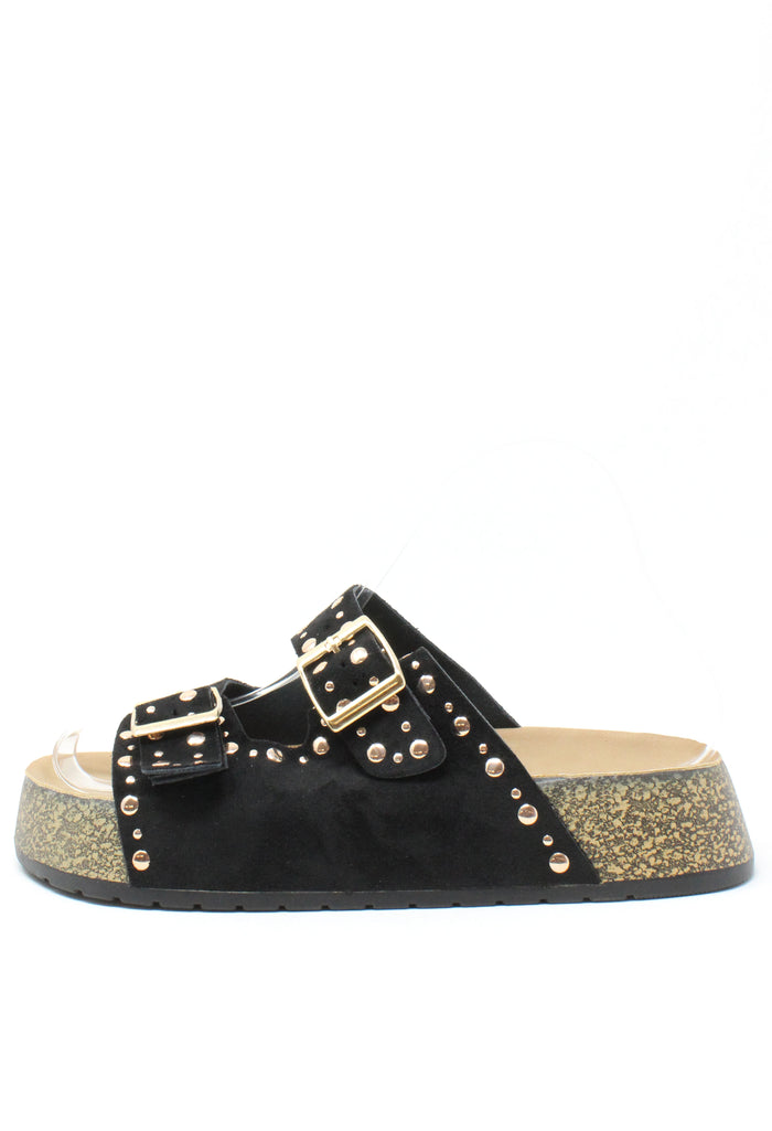 Studded Double Strap Sandals