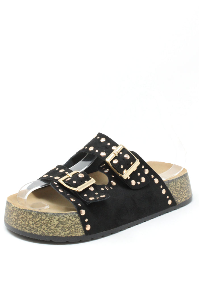 Studded Double Strap Sandals