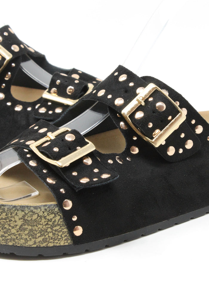 Studded Double Strap Sandals