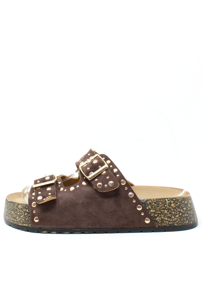 Studded Double Strap Sandals