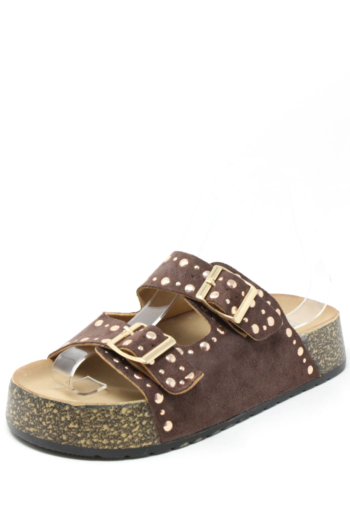 Studded Double Strap Sandals