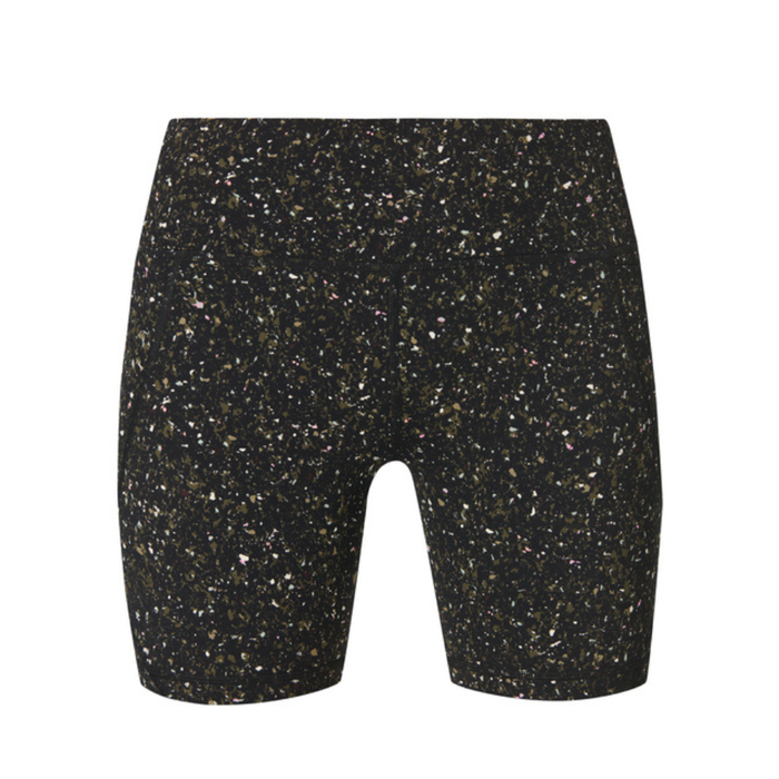 Sweaty Betty Power 6" Biker Shorts in Green Ditsy/Terrain Print SS26