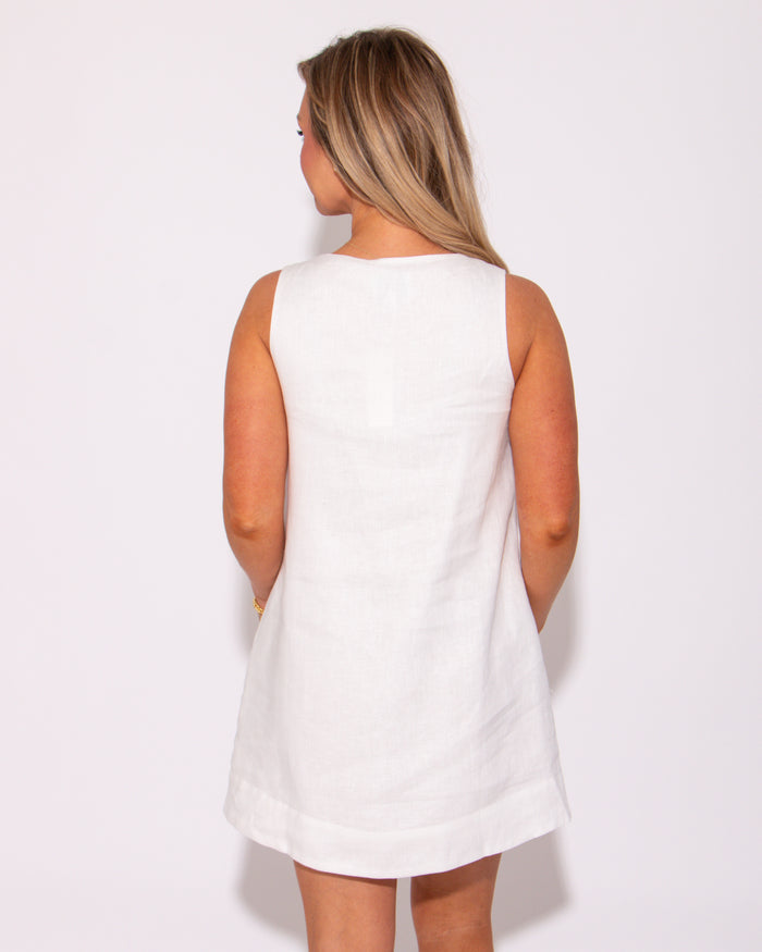 Sweet Drift Linen Button Down Mini Dress