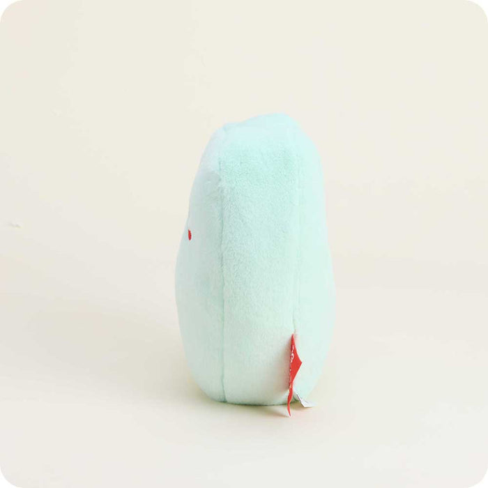 microwavable sweethearts green xoxo conversation heart warmies stuffed animal side view