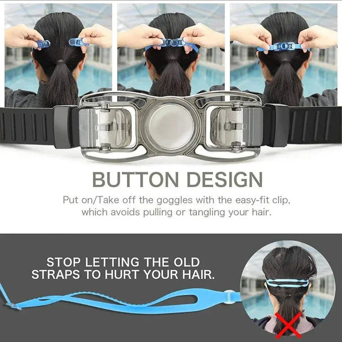 Swimming Goggles for Men & Women – Anti-Fog UV Protection, Waterproof, Adjustable Silicone Swim Goggles for Adults & Kids - Allen-Fitness