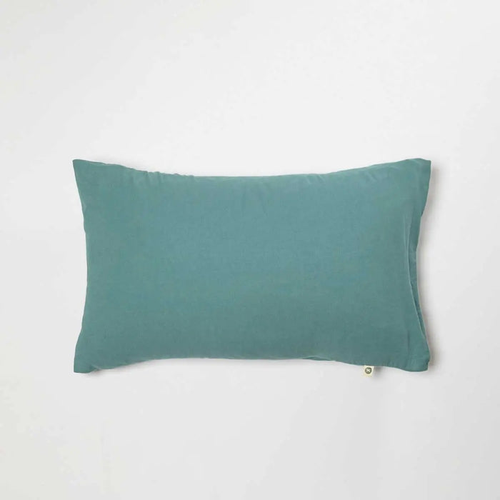 Taie d’oreiller bébé en coton bio Kadolis -  Eucalyptus 40x60cm