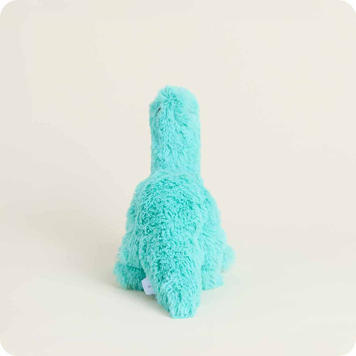 Heated Teal Long Neck Dinosaur Plush Warmies Junior