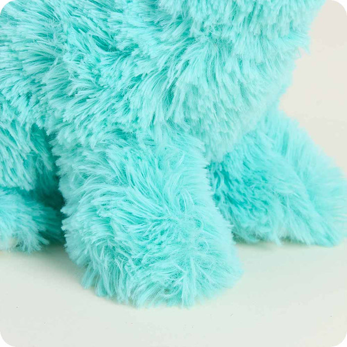 Soft Warm Weighted Teal Long Neck Dinosaur Plush Warmies Junior