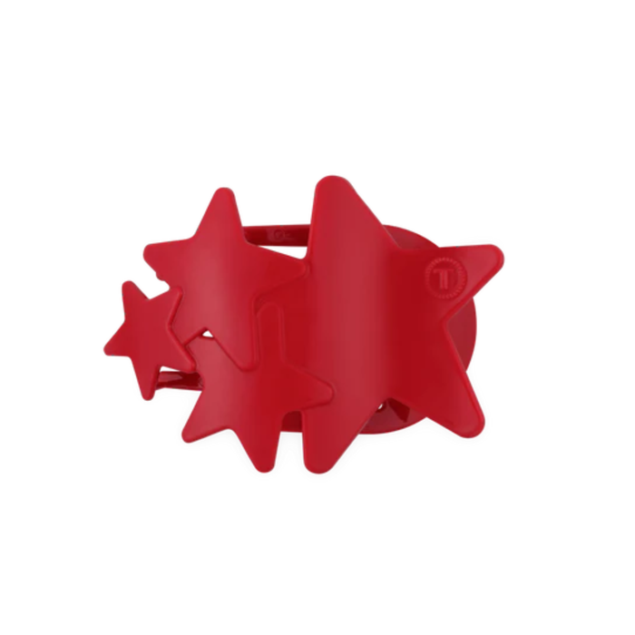 Teleties: Red Shooting Star Medium Flat Hair Clip