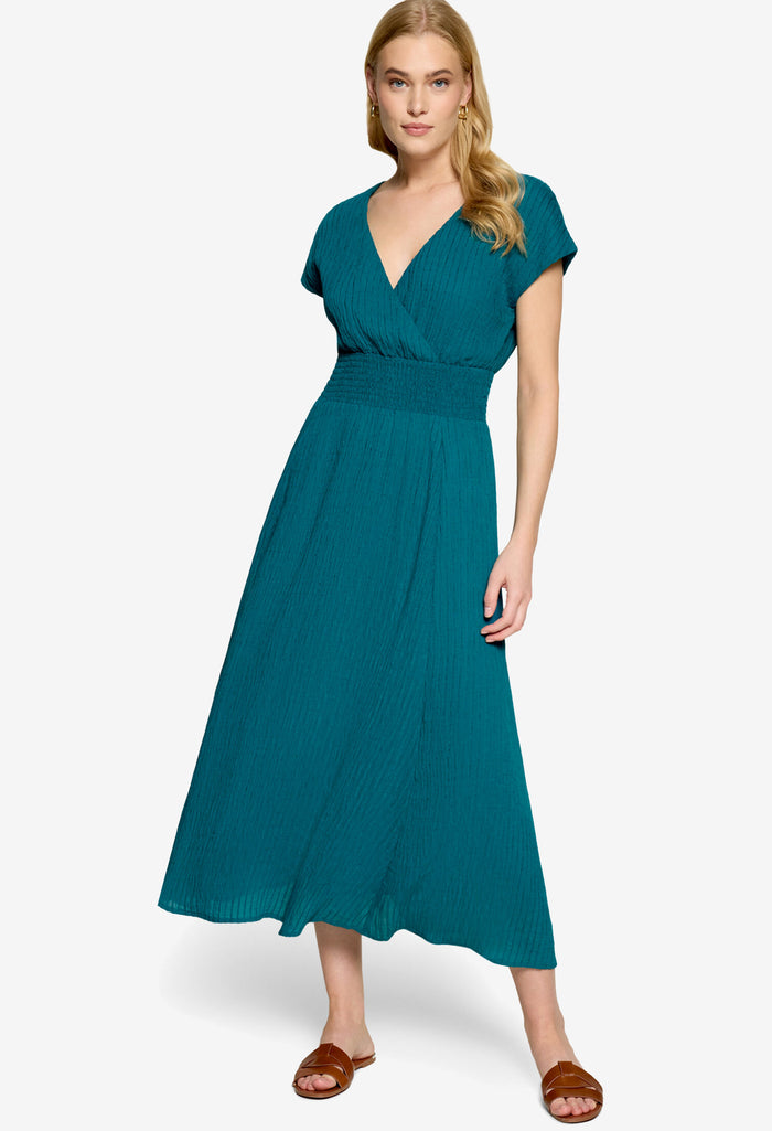 Textured Midi Dress