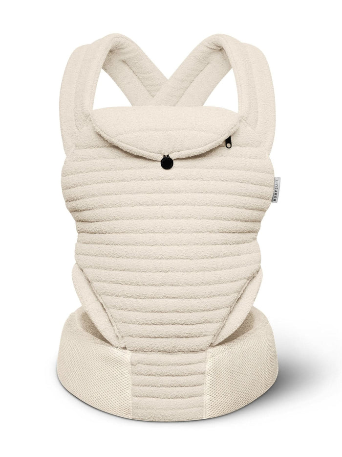Armadillo baby carrier in ivory color by bumpsuit on a white background