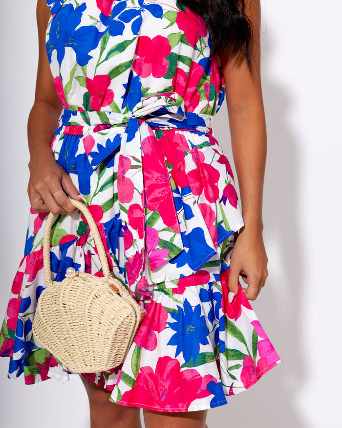 The Bloom Pop Mini Halter Dress