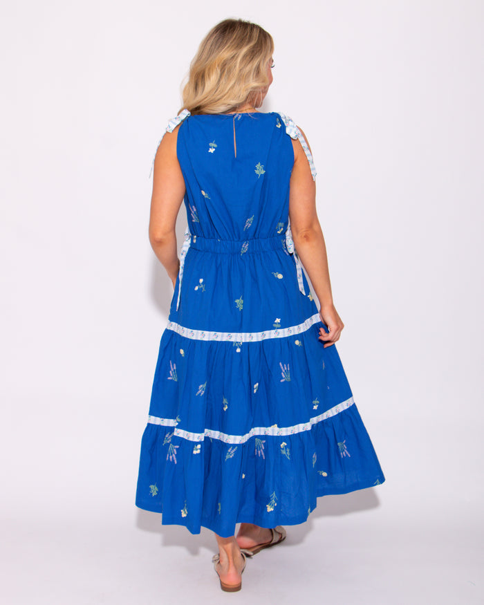 The Blue Petal Midi Dress