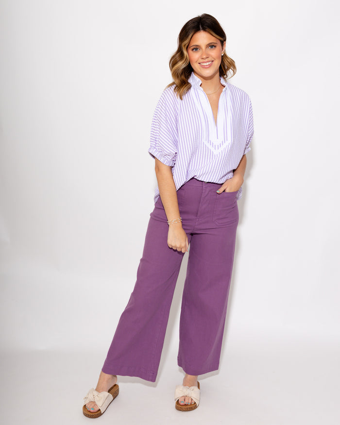 The Easy Contrast Stripe Top