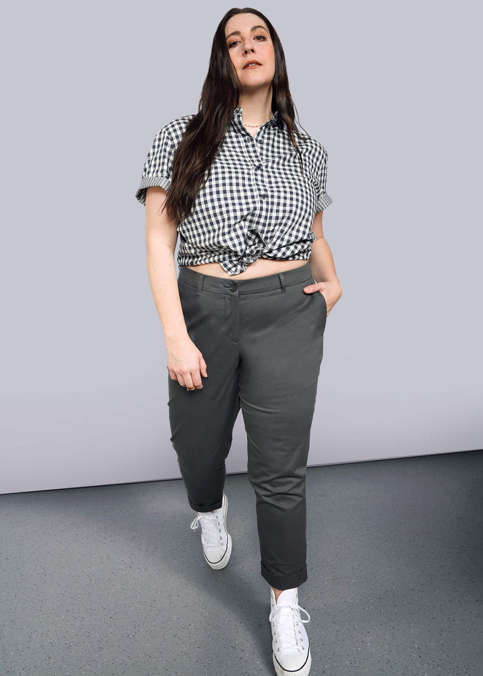 1X=The Essential Trouser in Charcoal