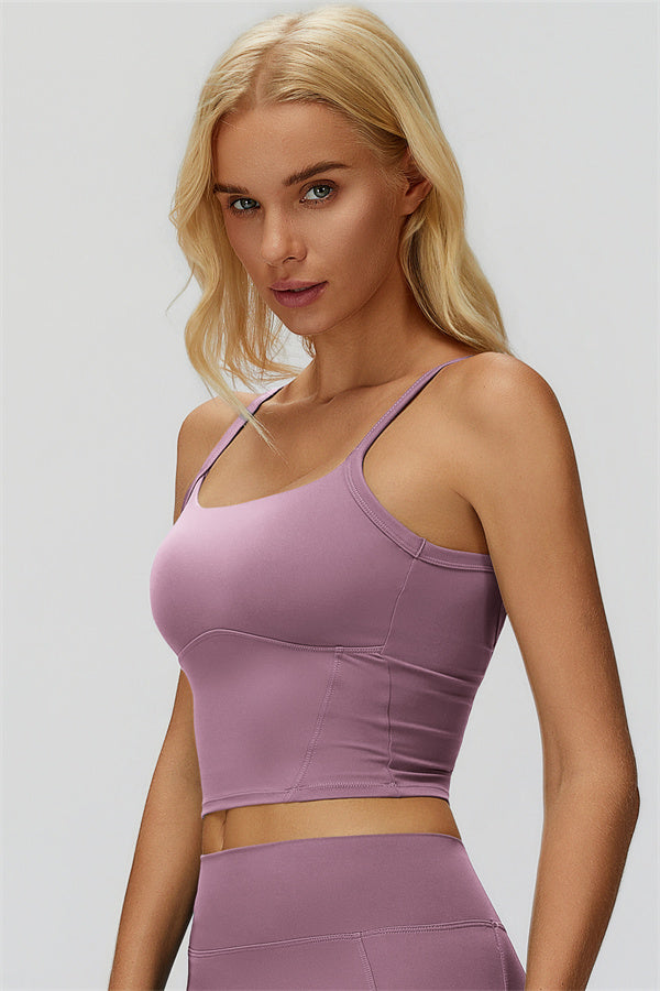The Fyra Crop Tank Flared Leggings 2-Piece Set