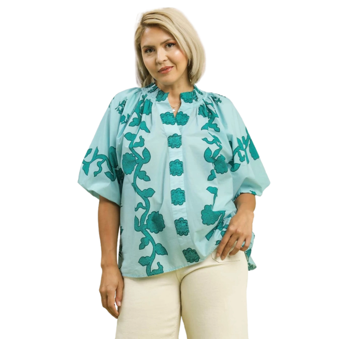 The Sea Glass Garden Blouse *also in PLUS