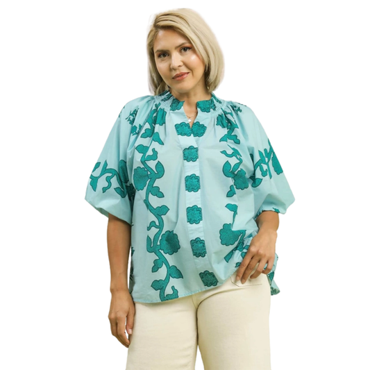 The Sea Glass Garden Blouse *also in PLUS