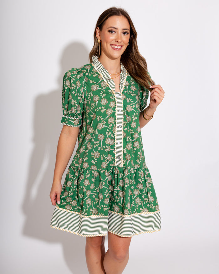 The Striped Border Garden Dress