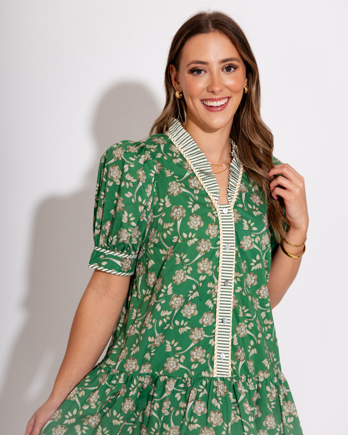 The Striped Border Garden Dress