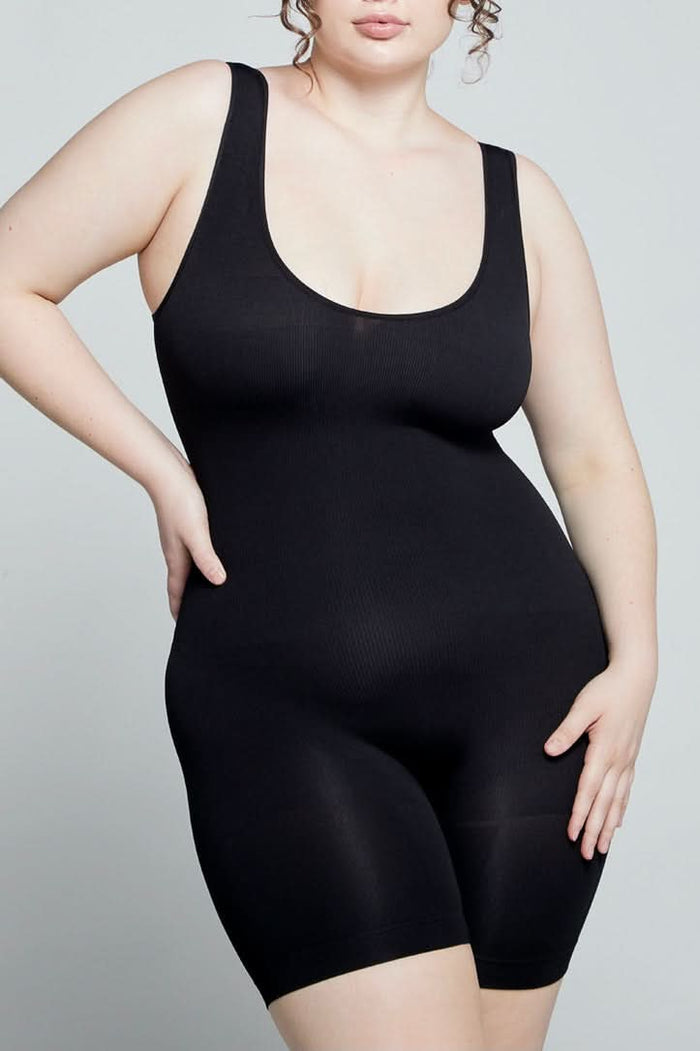 bumpsuit maternity shapewear the support bodysuit black