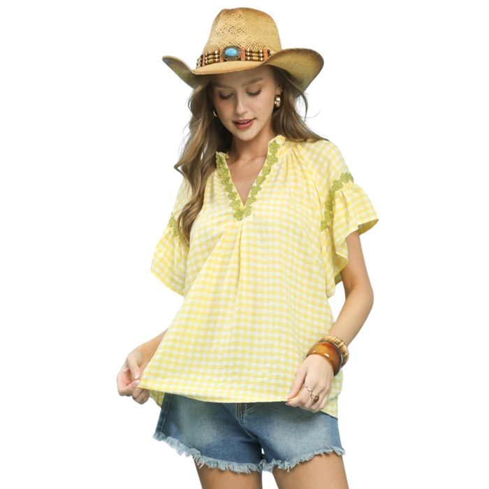 The Sweet Lemon Gingham Top